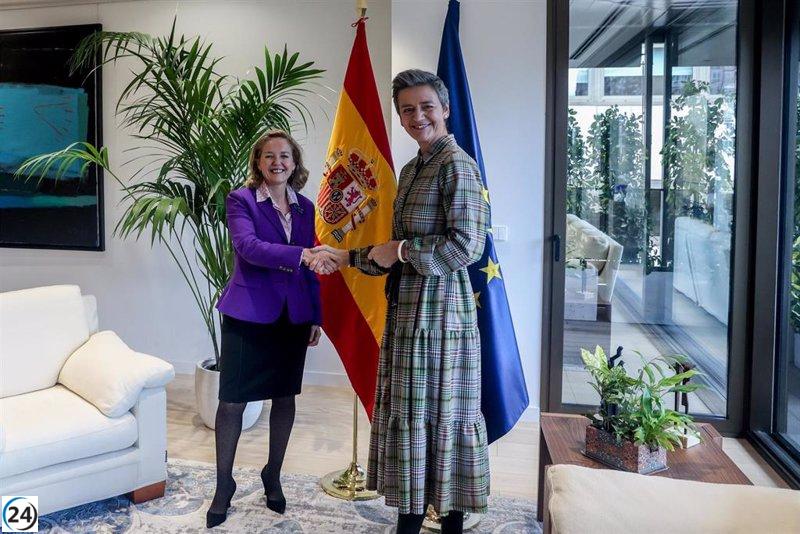 Calviño y Vestager compiten por la presidencia del BEI junto a otros 3 candidatos.