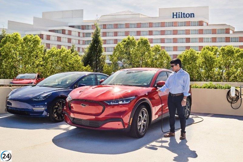 Hilton establece extensa red de carga para vehículos eléctricos en hoteles