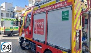 Heroico rescate de un niño tras caer 10 metros a la presa de El Retortillo en Peñaflor (Sevilla)