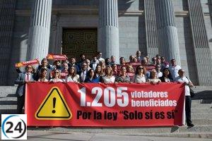 Vox demanda la derogación de la ley del 'solo sí es sí' y exige la renuncia unánime del Gobierno en su primer aniversario.
