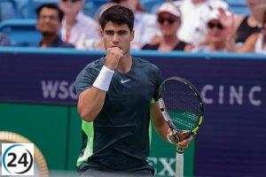 Alcaraz se esfuerza para superar a Evans y llegar a la siguiente ronda en Shanghái