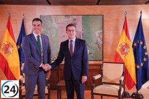Sánchez y Feijóo, la cumbre conservadora de la investidura