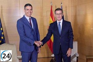 Feijóo advierte a Sánchez: su reunión es para tratar la investidura y no el CGPJ, ya que él solo es candidato.