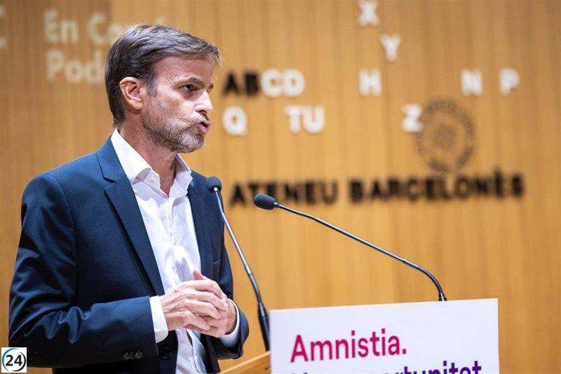 Asens defiende la posibilidad de que Puigdemont y Junqueras se postulen en elecciones junto a la amnistía