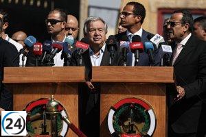 Guterres insta a que los camiones de ayuda avancen de manera urgente hacia Gaza desde el paso de Rafá