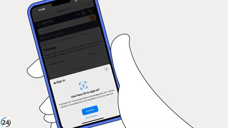 Amazon amplía la capacidad de autenticación con 'passkeys' en sus plataformas web y dispositivos iOS