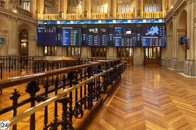 El Ibex 35 cae un 0,7% en la media sesión y se dirige a su sexta jornada consecutiva en rojo.