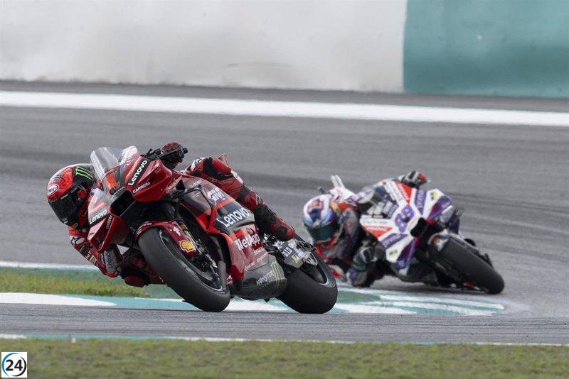 Martín y Bagnaia se enfrentan en un crucial duelo en la noche de Catar