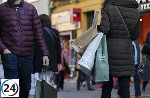 El comercio minorista registra un crecimiento del 4,5% en octubre y continúa en aumento durante once meses.